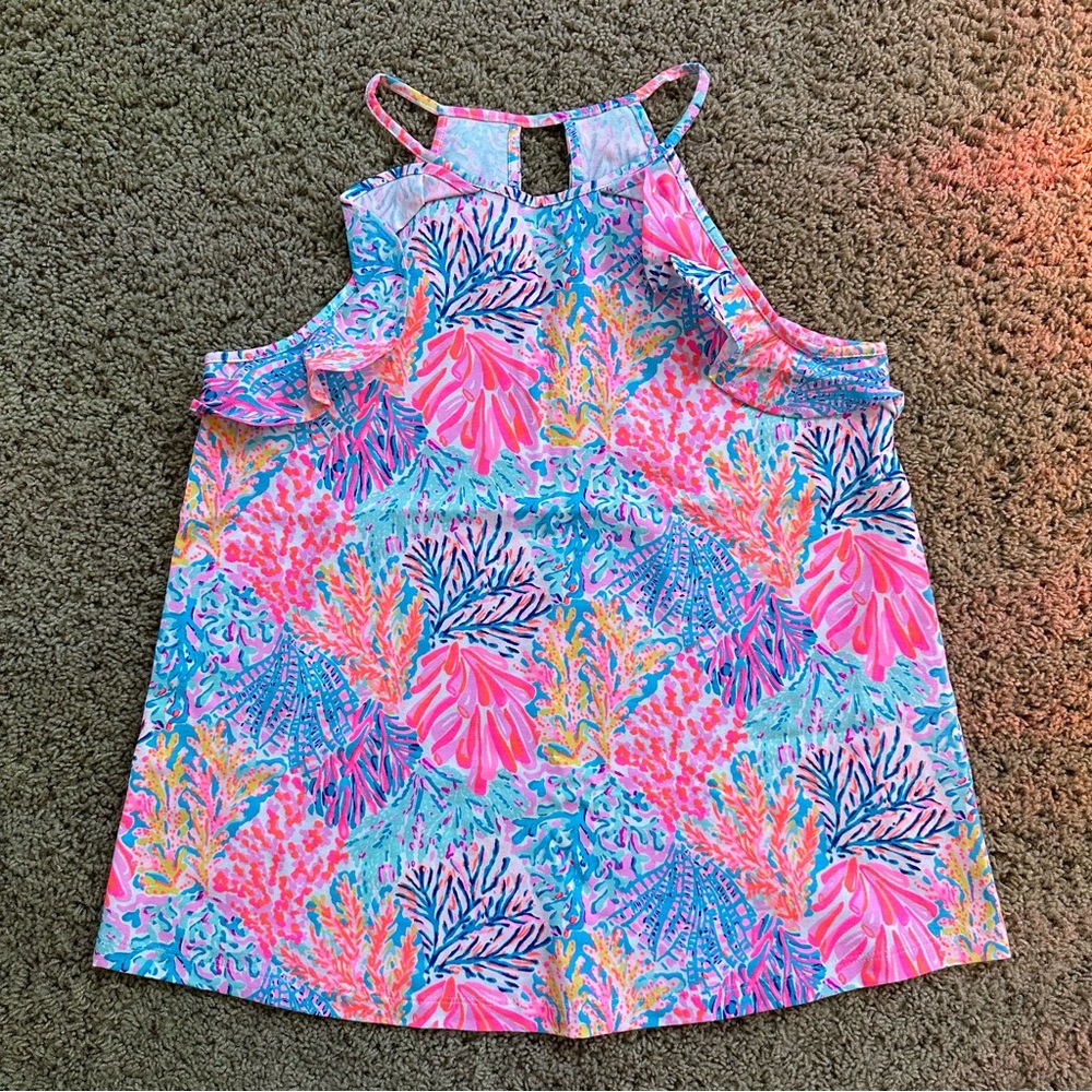 Lilly Pulitzer Billie Ruffle Tank - Splashdance